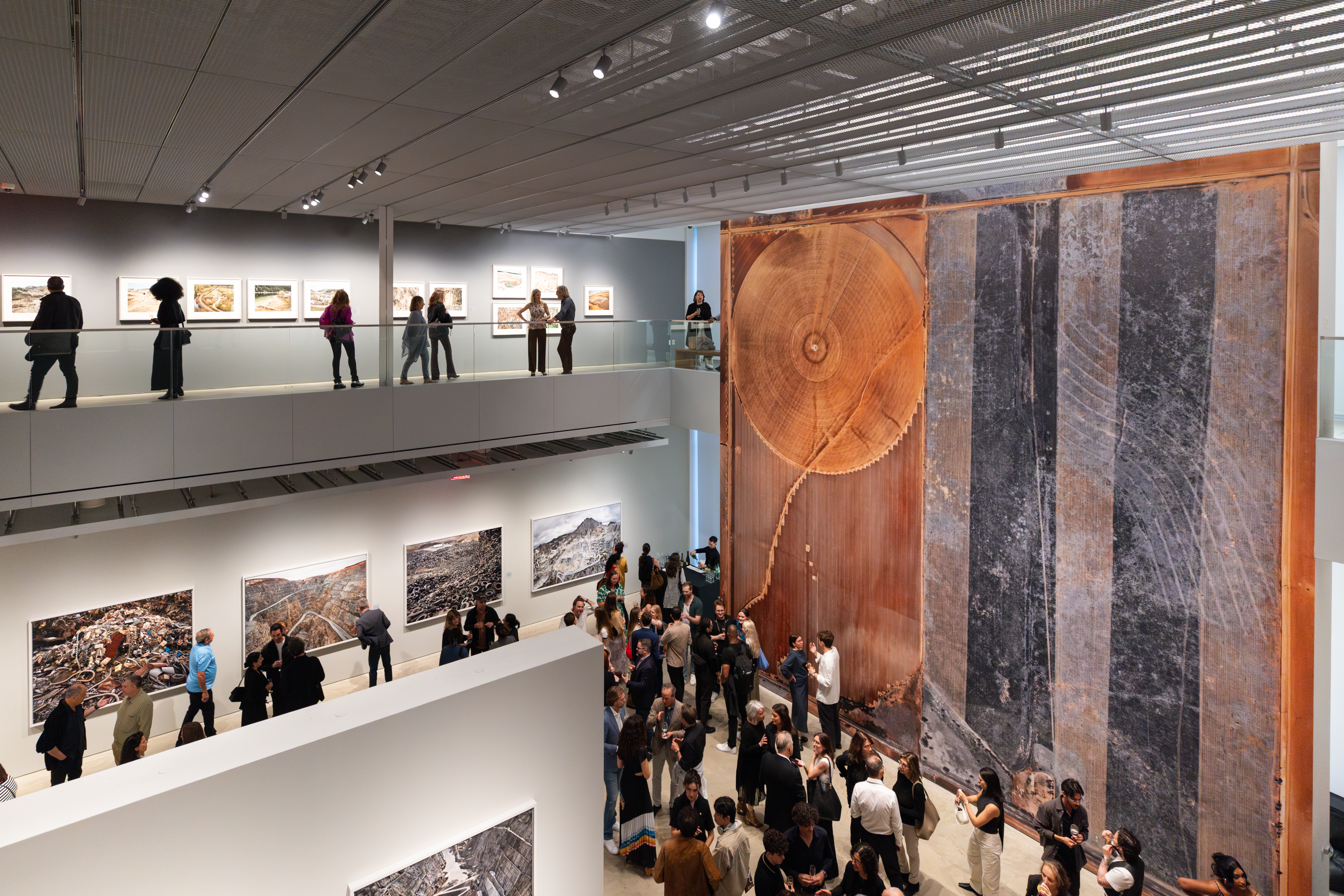 An art gallery showing the photography exhibition space