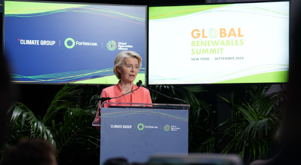 Photo: President of the European Commission Ursula von der Leyen. Credit: Global Renewables Alliance