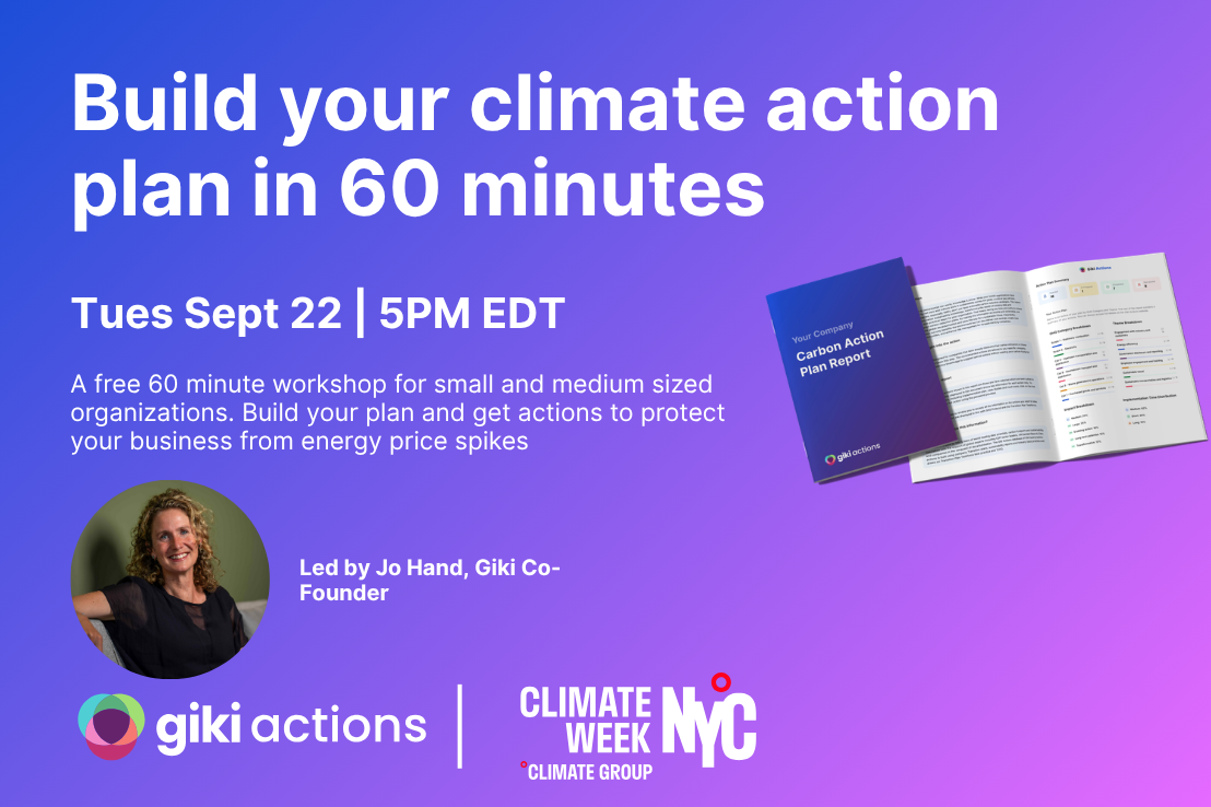 Build your Climate Action Plan in 60 minutes