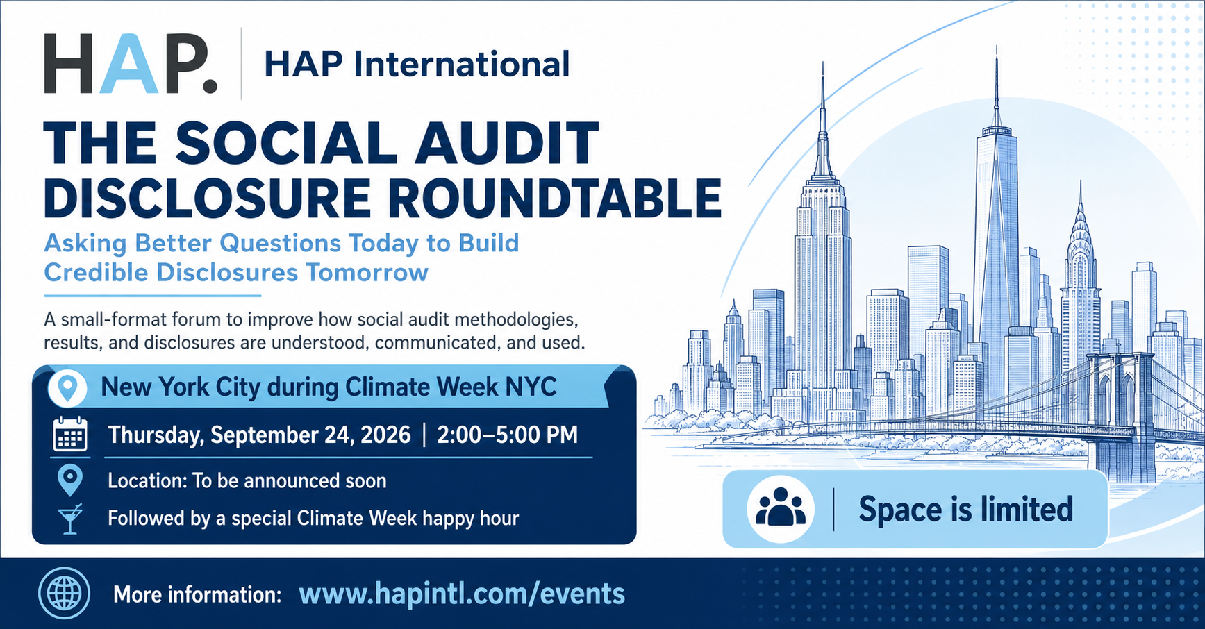 THE SOCIAL AUDIT DISCLOSURE ROUNDTABLE. “Asking Better Questions Today to Build Credible Disclosures Tomorrow”
