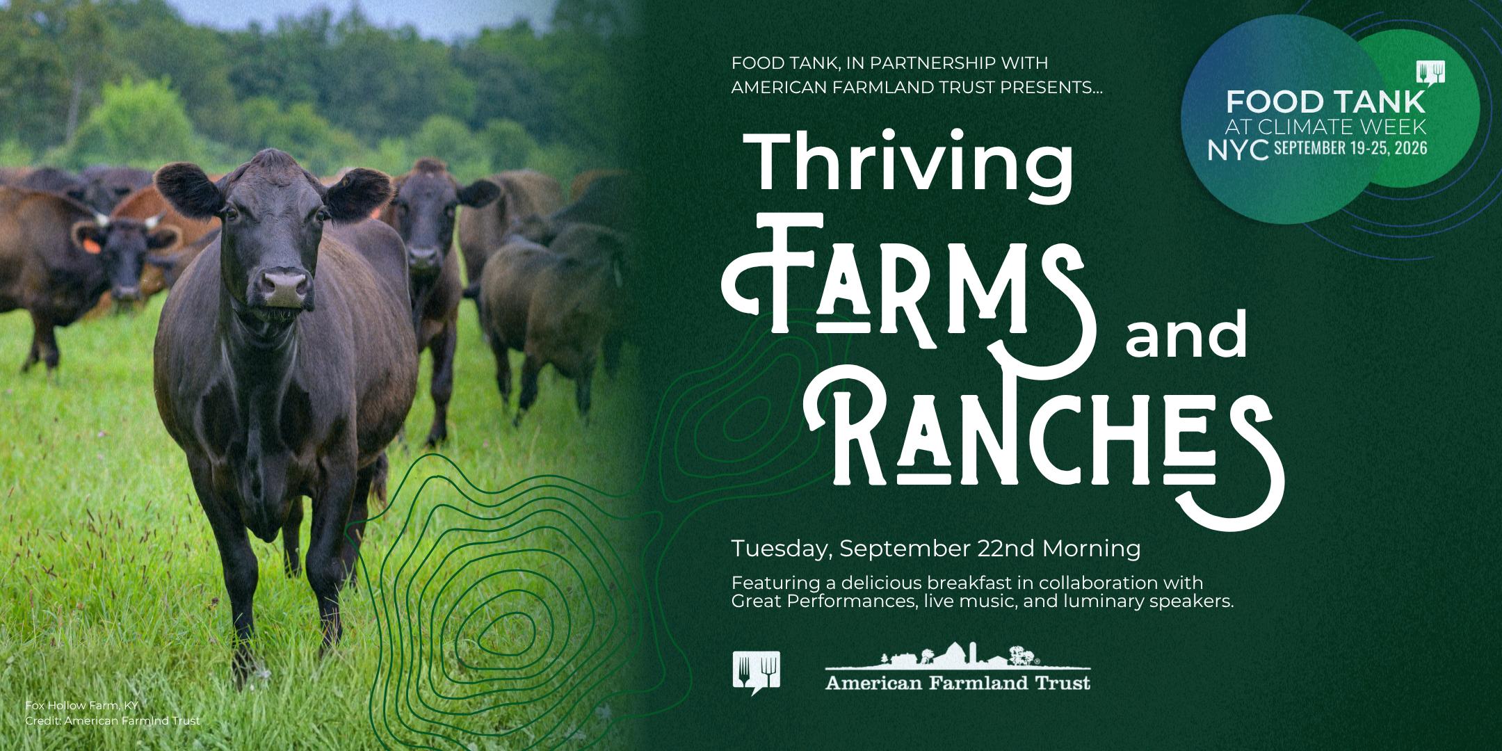 Food Tank at Climate Week NYC: Thriving Farms and Ranches