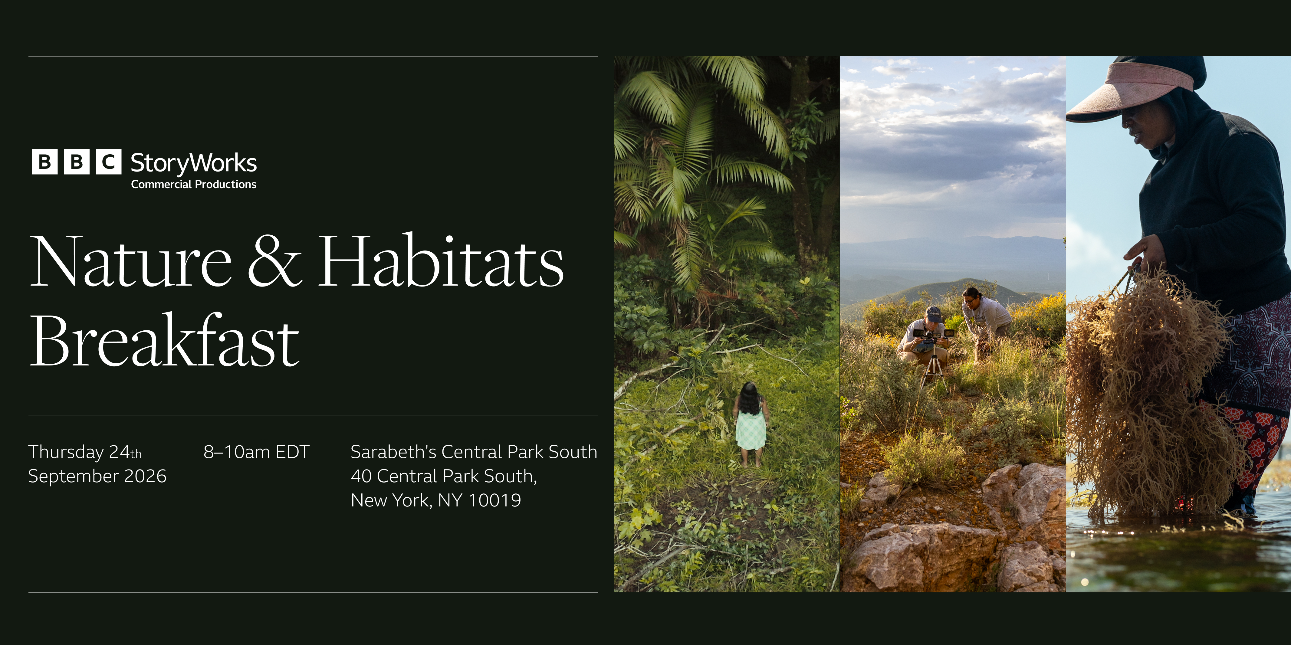 BBC Storyworks | Nature & Habitats Breakfast