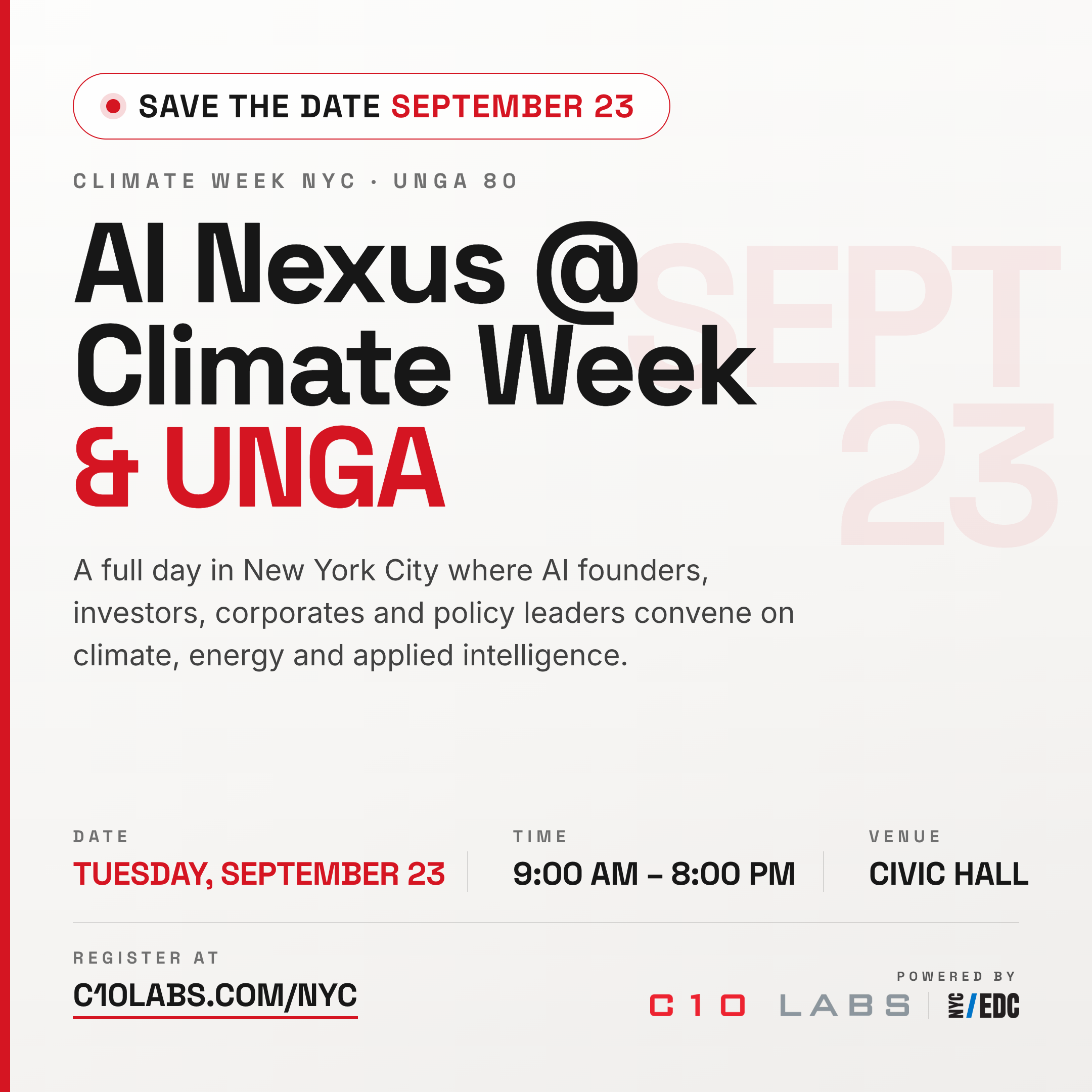 AI Nexus @ Climate Week
