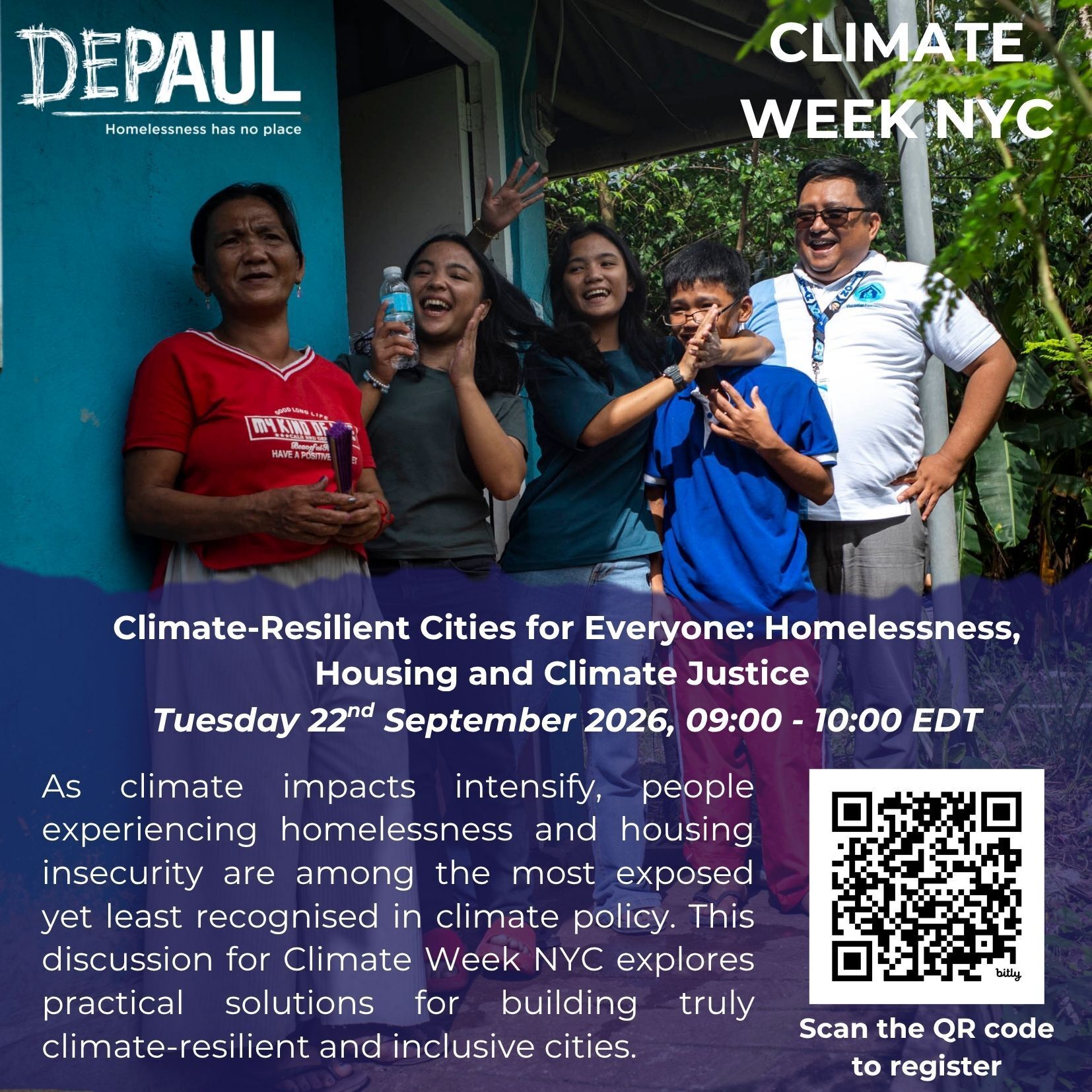 Climate-Resilient Cities for Everyone: Homelessness, Housing and Climate Justice