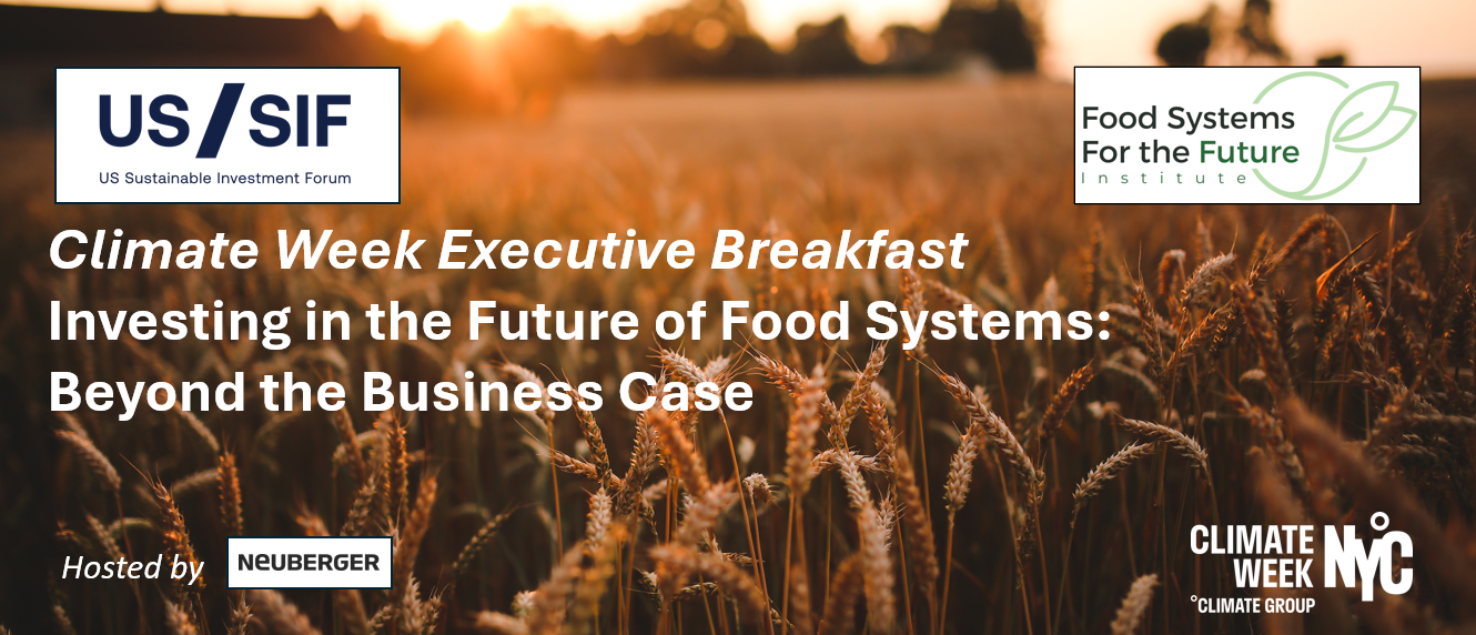 Investing in the Future of Food Systems: Beyond the Business Case