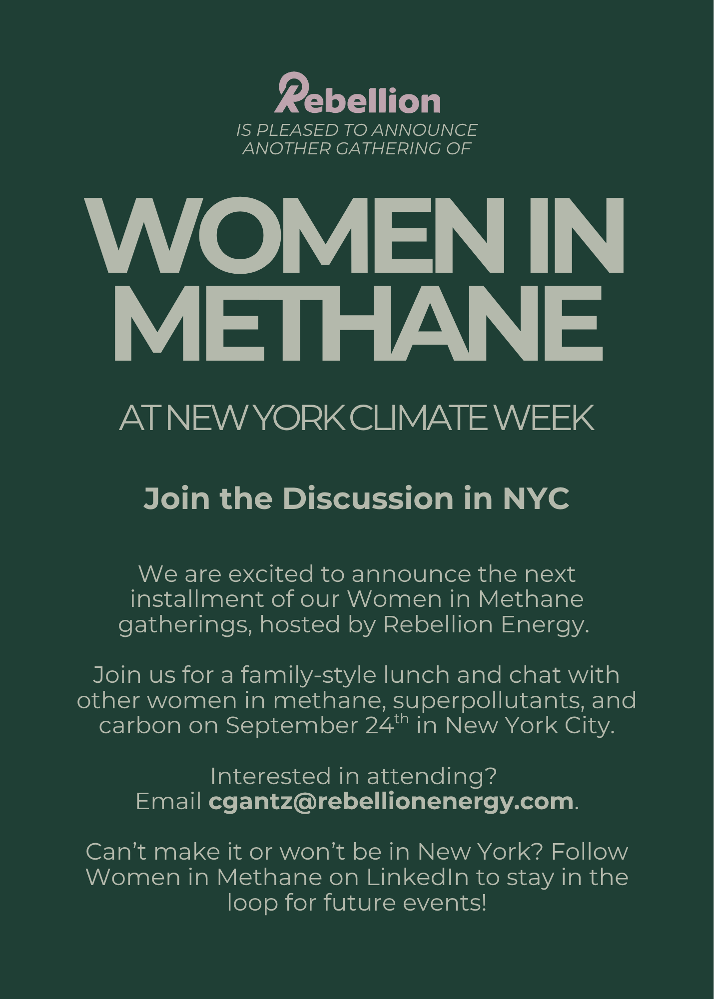 Women in Methane Lunch