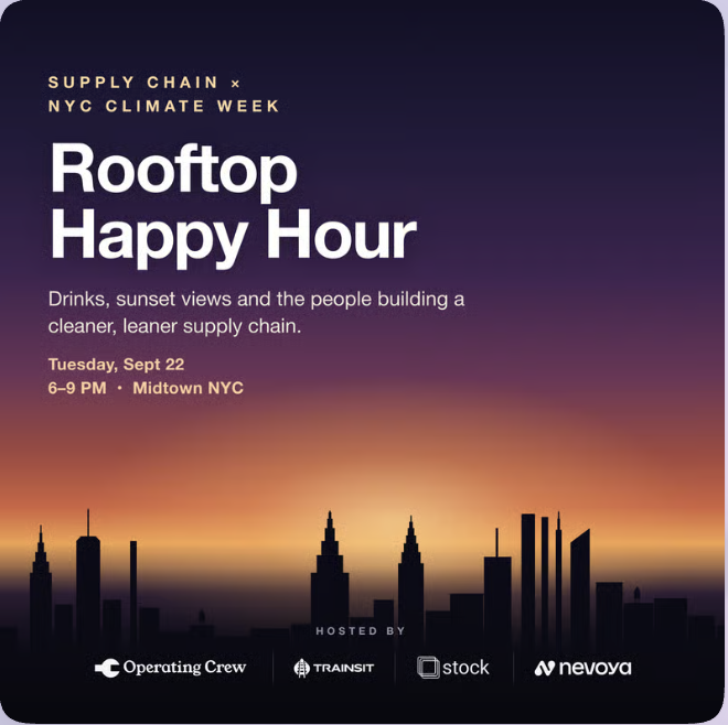 Rooftop Happy Hour: Supply Chain x NYC Climate Week