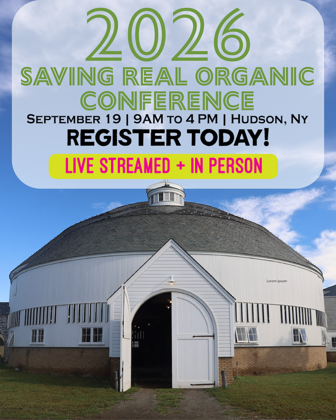 Saving Real Organic Conference: In Defense of Science