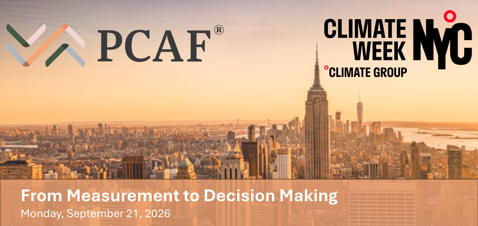 PCAF Signatory Workshop -- From Measurement to Decision Making