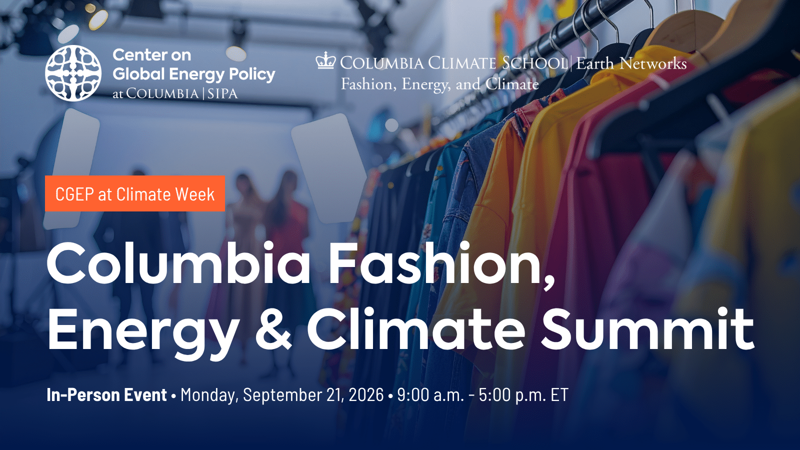 Columbia Fashion, Energy, and Climate Summit