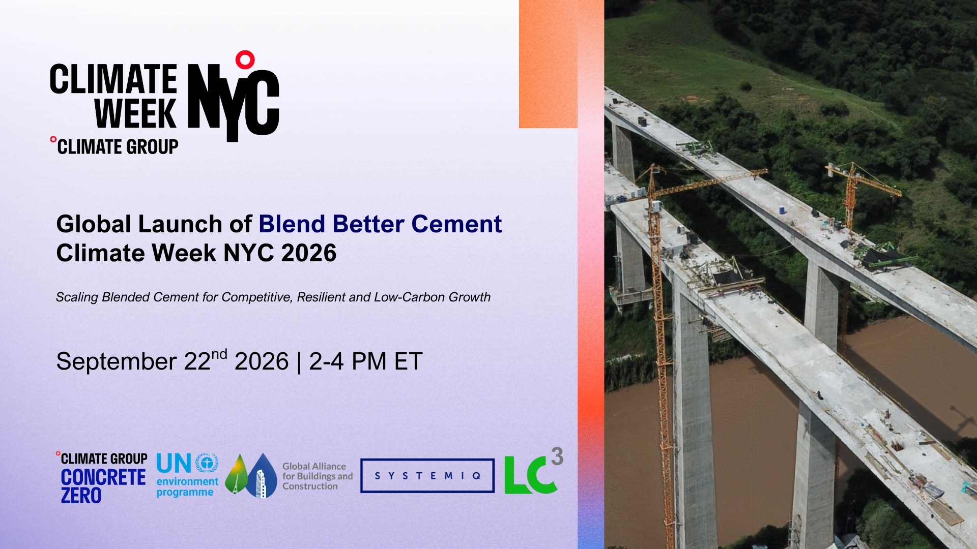 Global Launch of Blend Better Cement