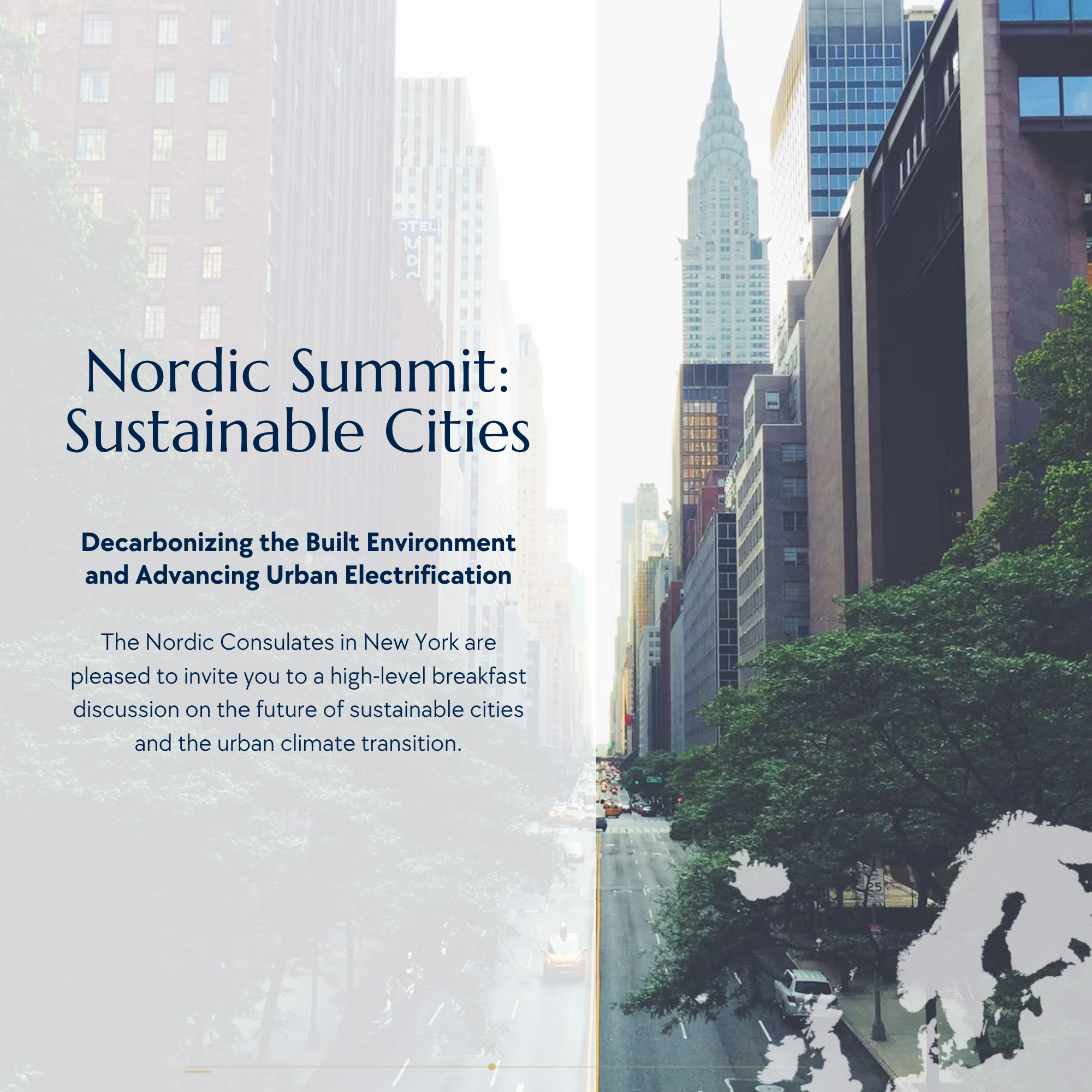 Nordic Summit: Resilient Cities - Decarbonizing the built Environment and Urban Electrification