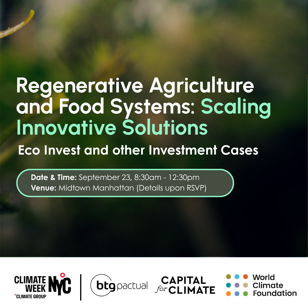 Regenerative Agriculture and Food Systems: Scaling Innovative Solutions — Eco Invest and other Investment Cases
