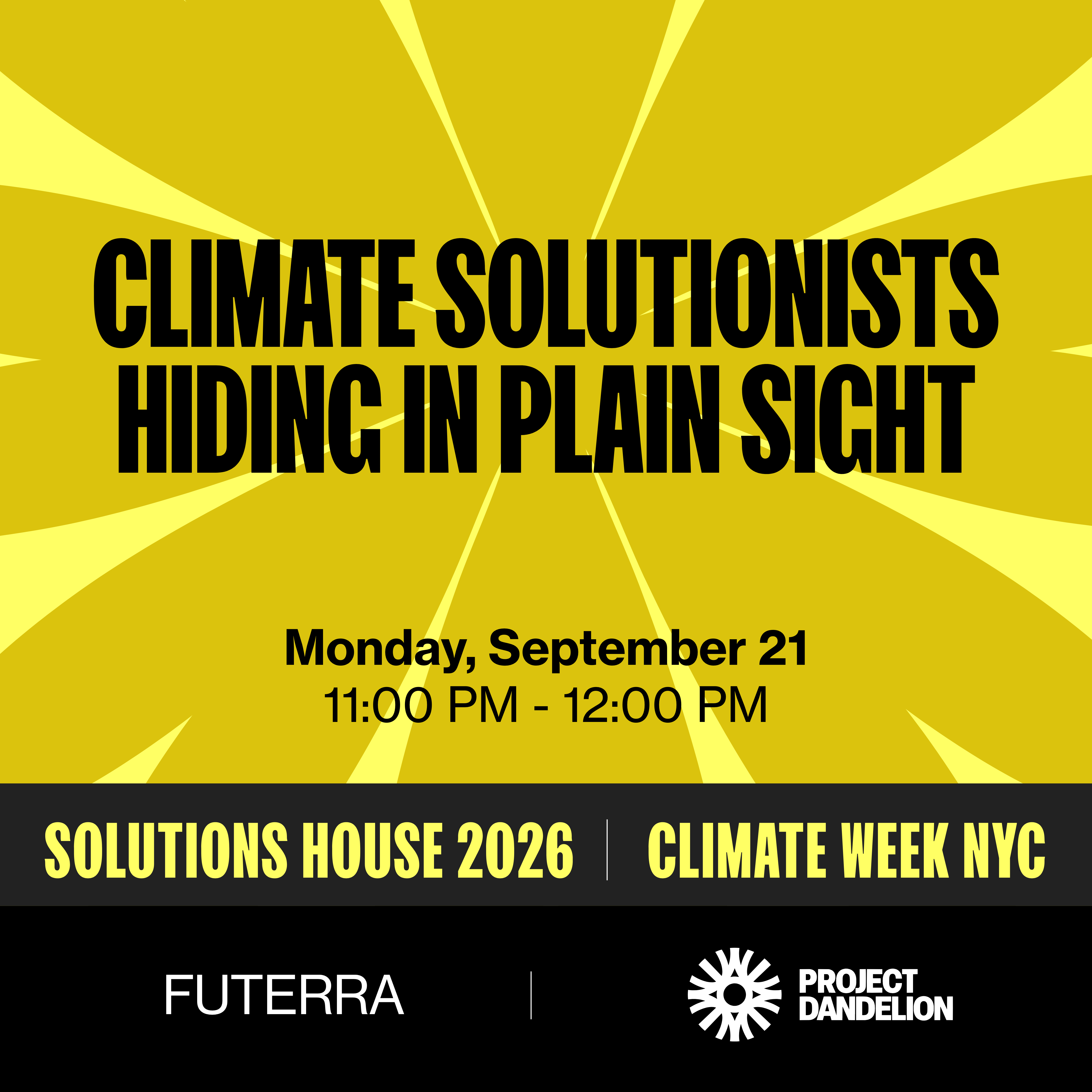 Climate Solutionists Hiding in Plain Sight
