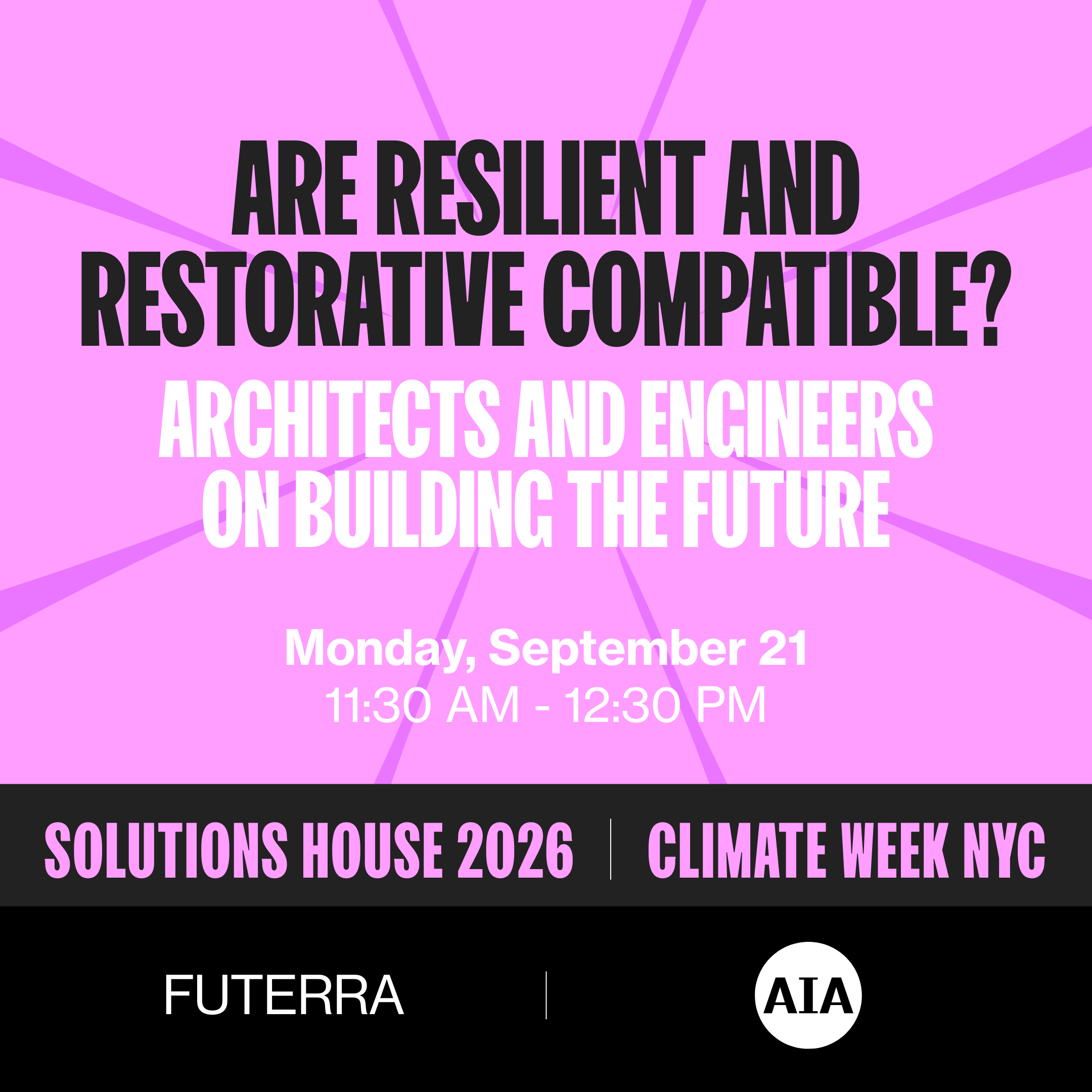 Resilient and Regenerative Design – Architects and policymakers on building the future