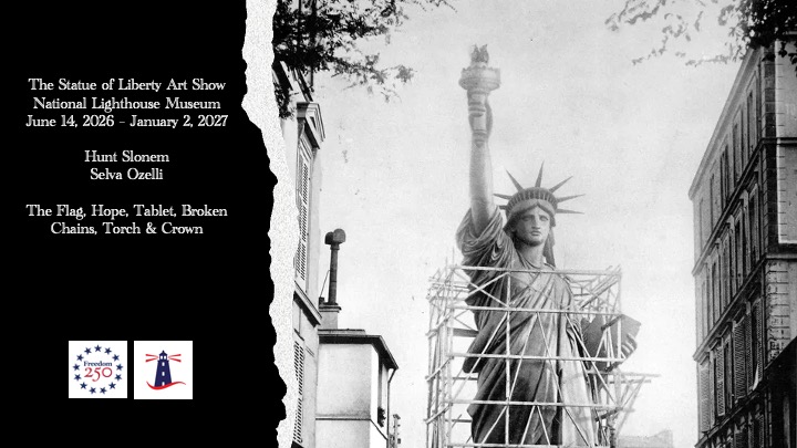 Statue of Liberty by Hunt Slonem & Selva Ozelli