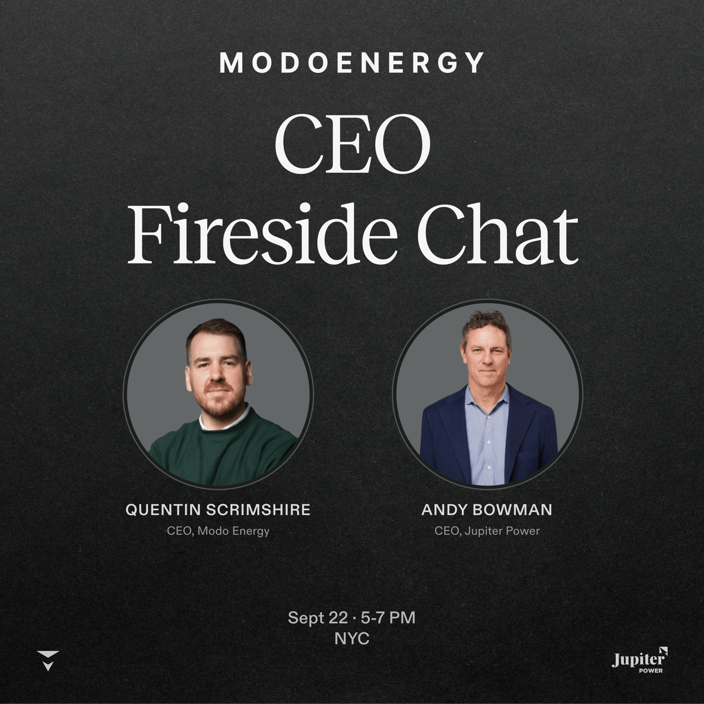Fireside Chat & AMA with Andy Bowman, Jupiter Power