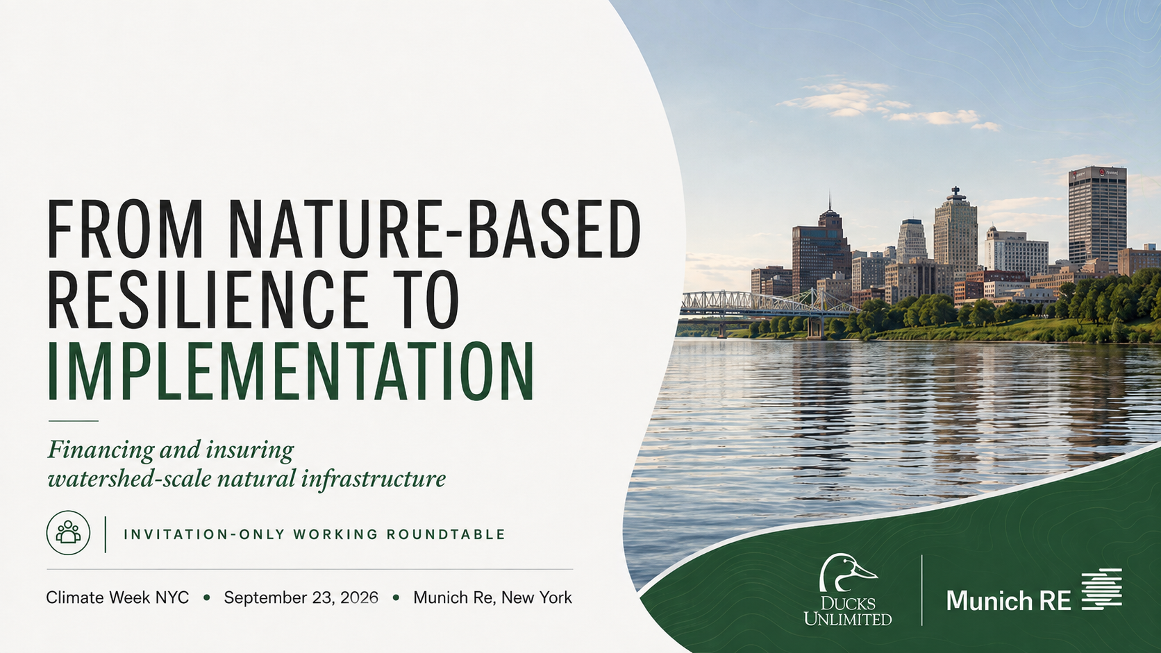 From Nature-Based Resilience to Implementation: Financing and Insuring Watershed-Scale Natural Infrastructure