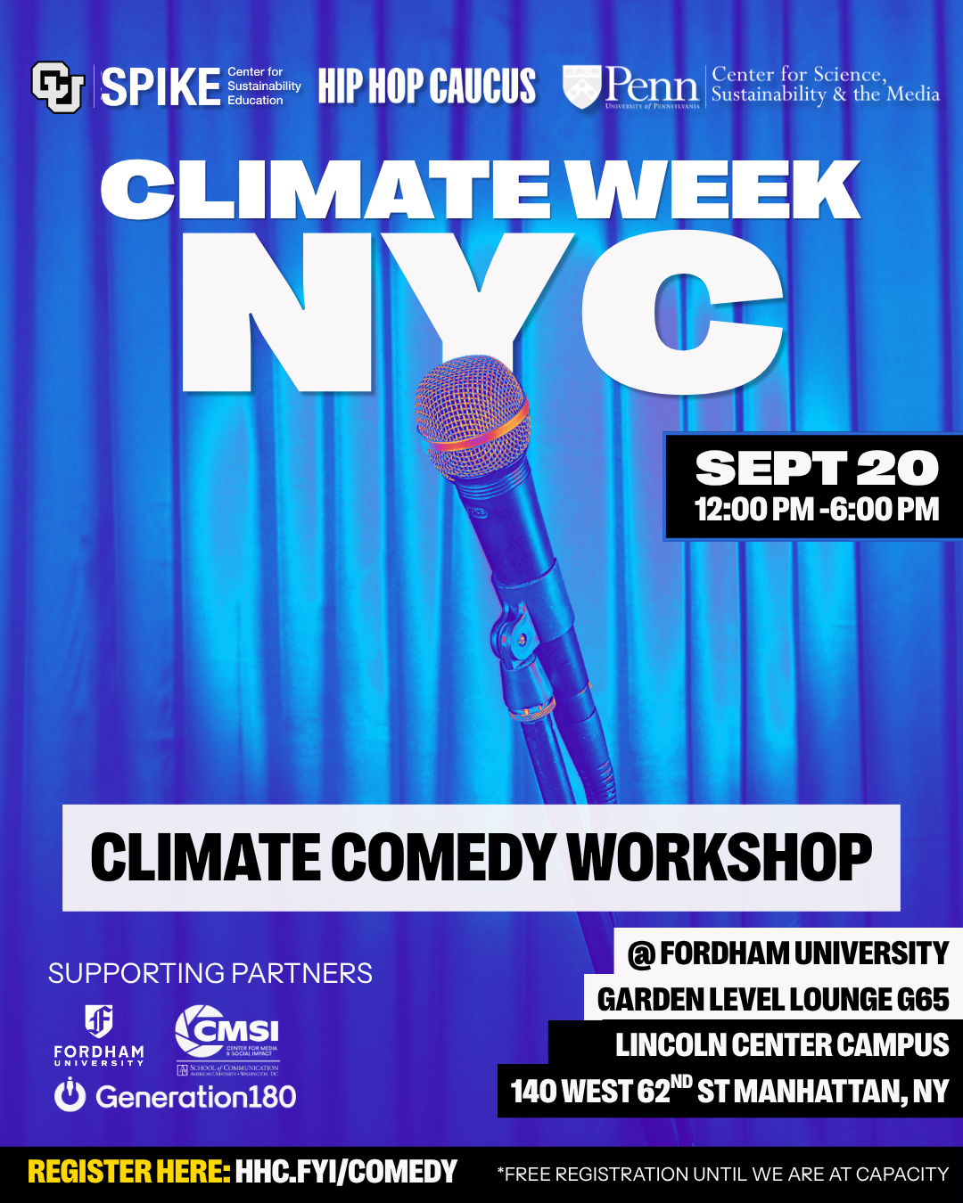 Climate Comedy Workshop & Showcase