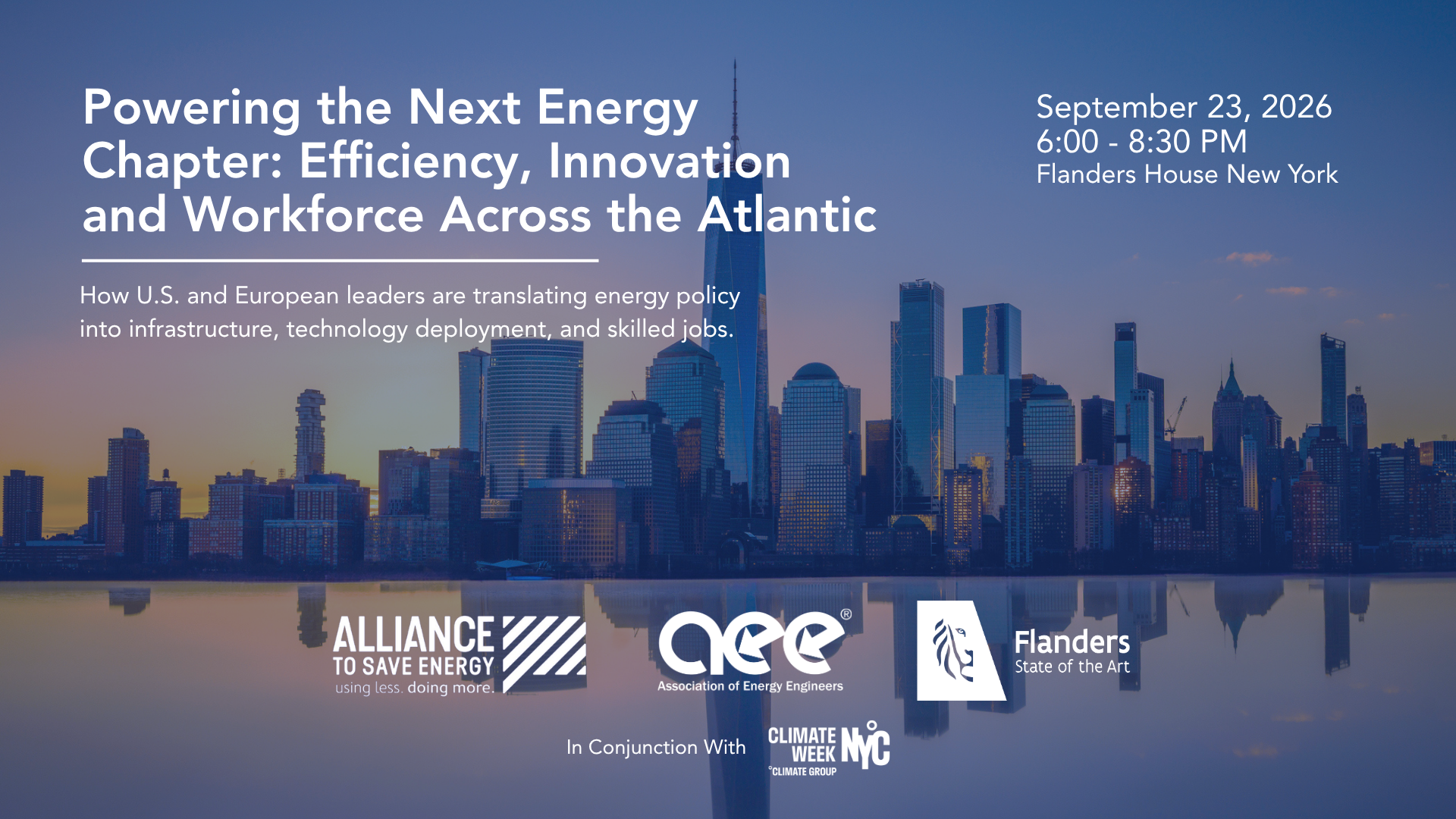 Powering the Next Energy Chapter: Efficiency, Innovation and Workforce Across the Atlantic