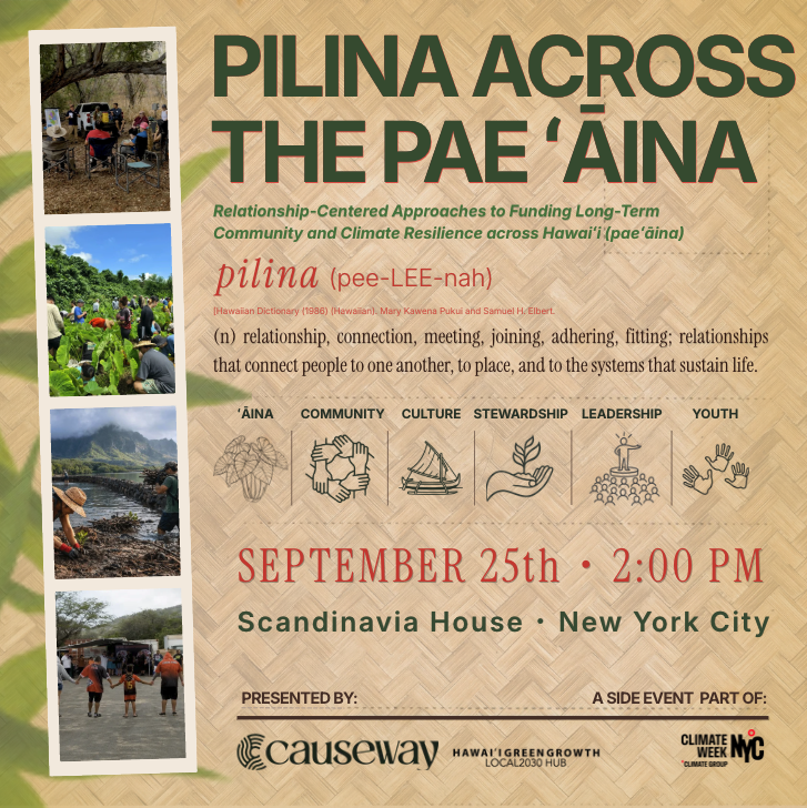 Pilina Across the Pae'āina: A Climate Week Gathering
