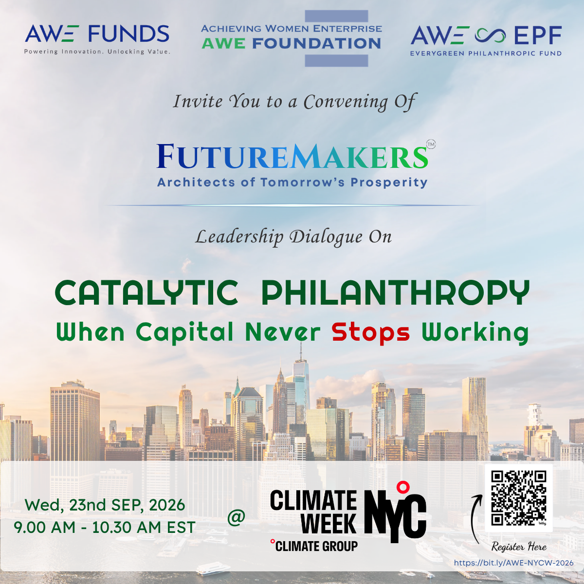 Catalytic Philanthropy: When Capital Never Stops Working | An AWE FutureMakers Session