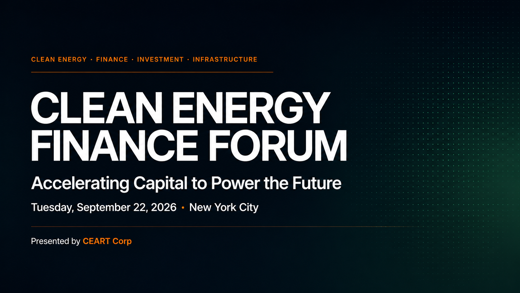 Clean Energy Finance Forum