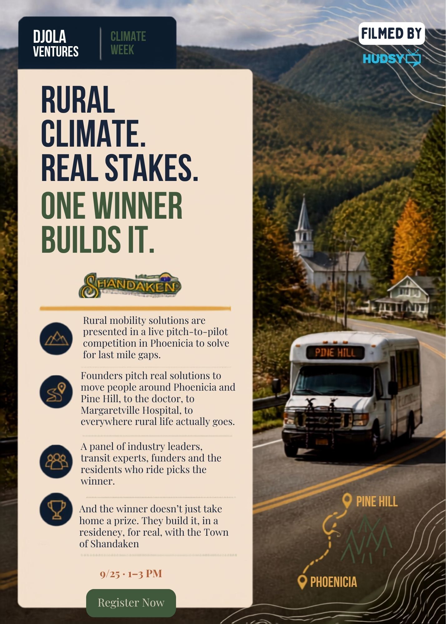 NY Climate Tech Week: Catskills Micro Transit Challenge