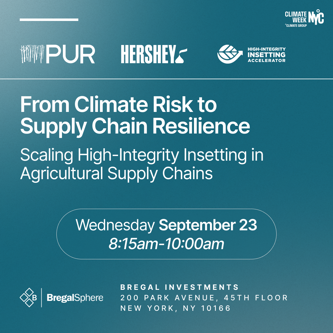From Climate Risk to Supply Chain Resilience - Scaling High-Integrity Insetting in Agricultural Supply Chains
