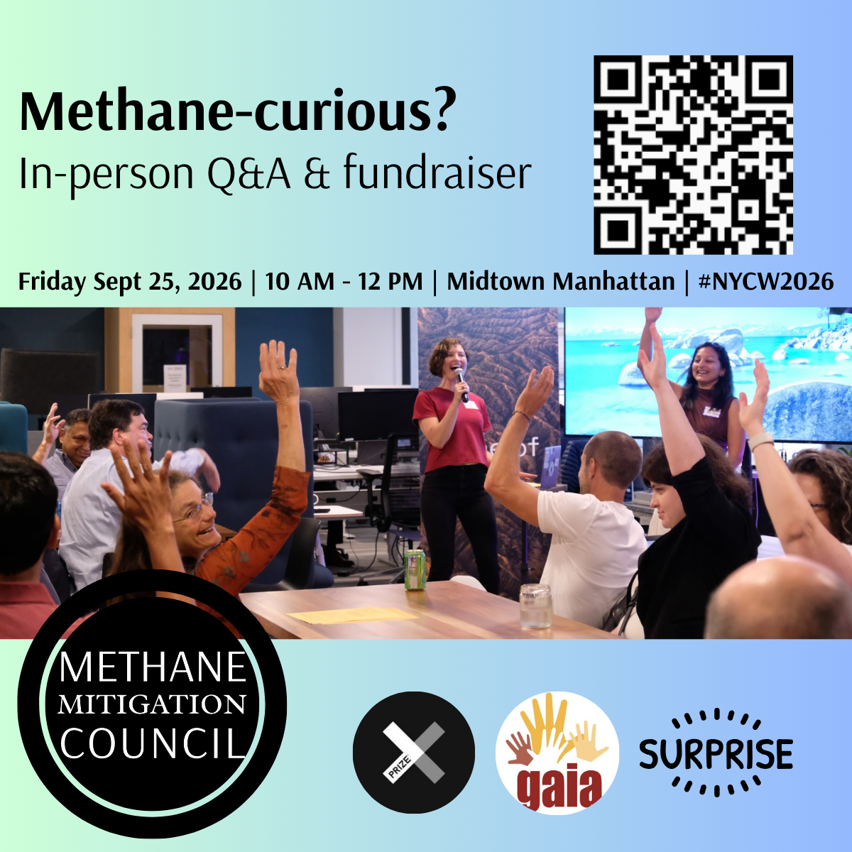 🤔 Methane-curious? In-person Q&A with Special Guests (fundraiser)