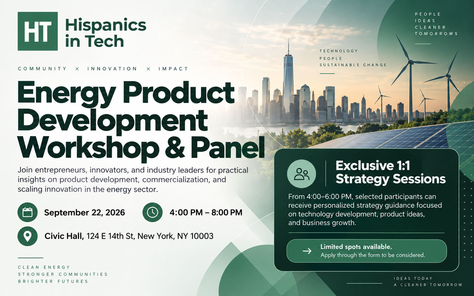 Energy Product Development Workshop & Panel