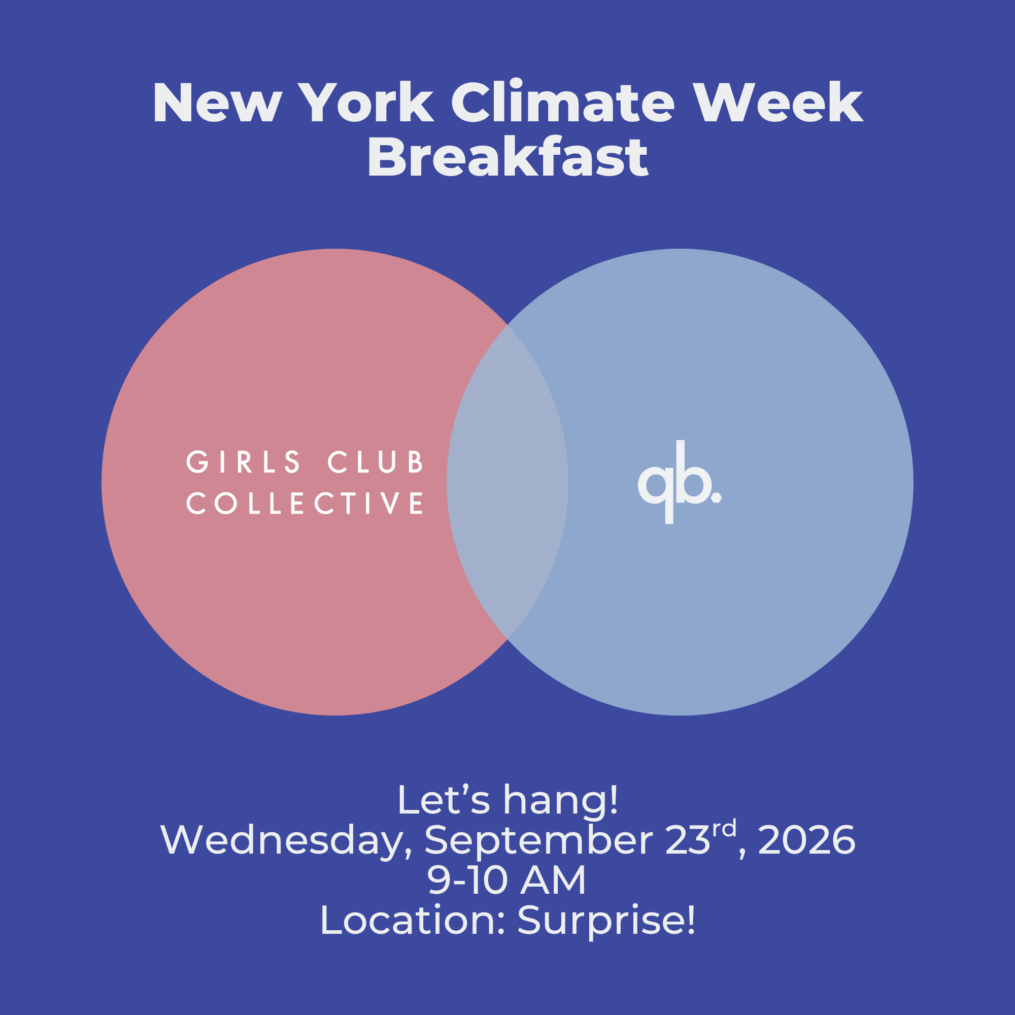qb.+ GCC New York Climate Week Breakfast