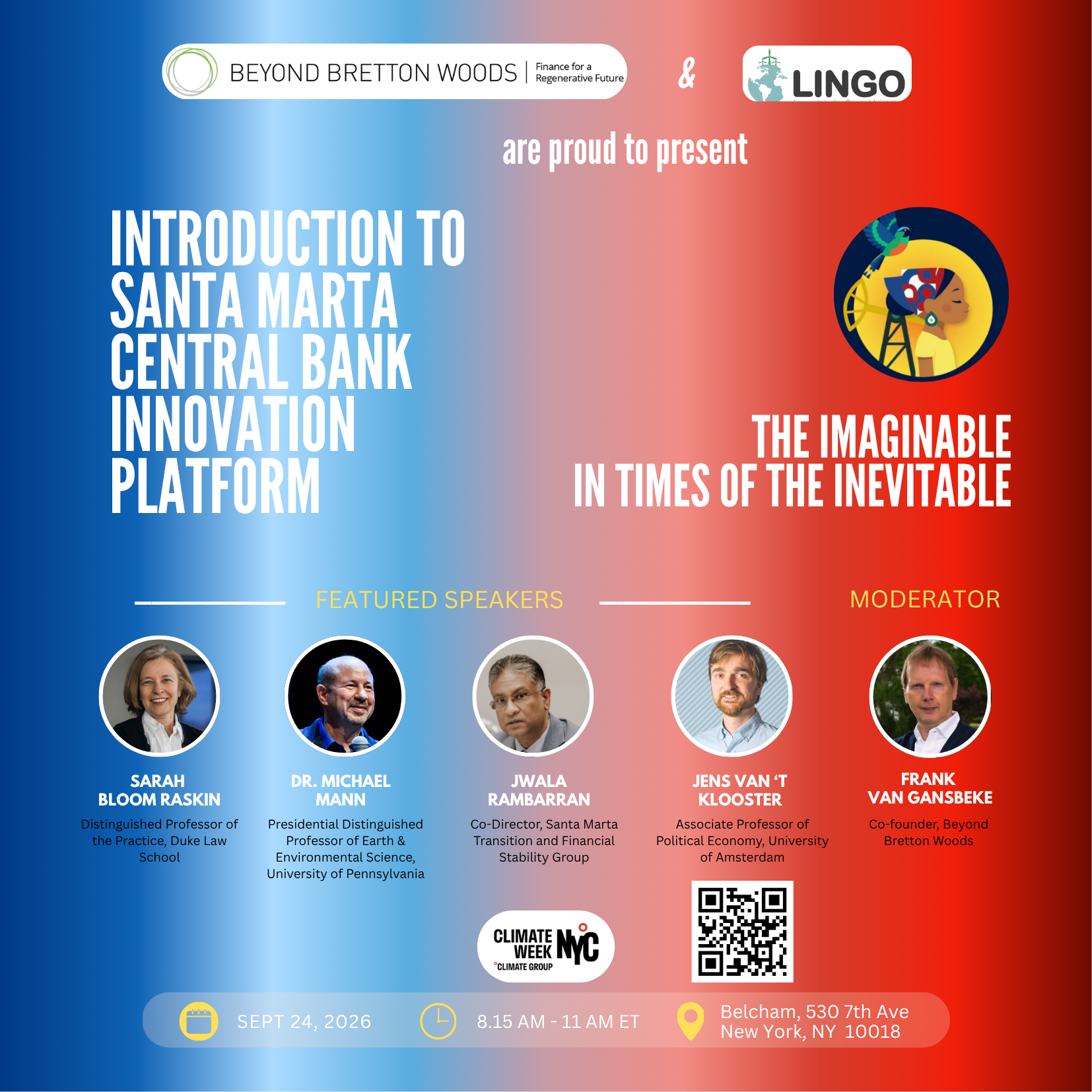 Introduction to Santa Marta Central Bank Innovation Platform - The Imaginable in times of the Inevitable