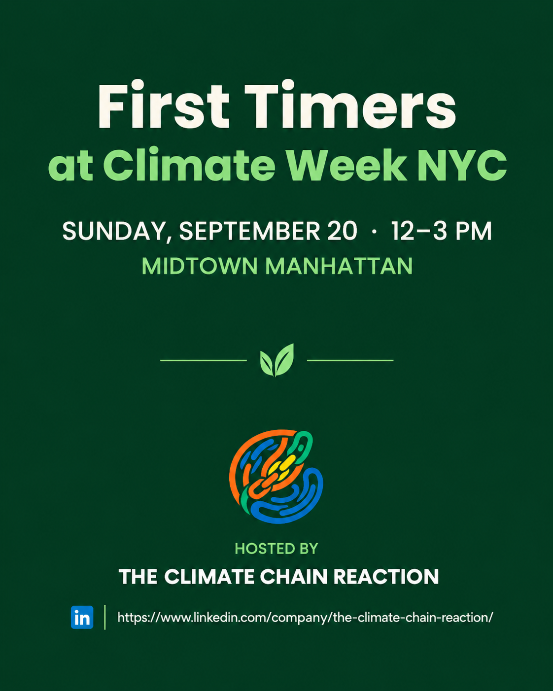 First Timers at Climate Week NYC