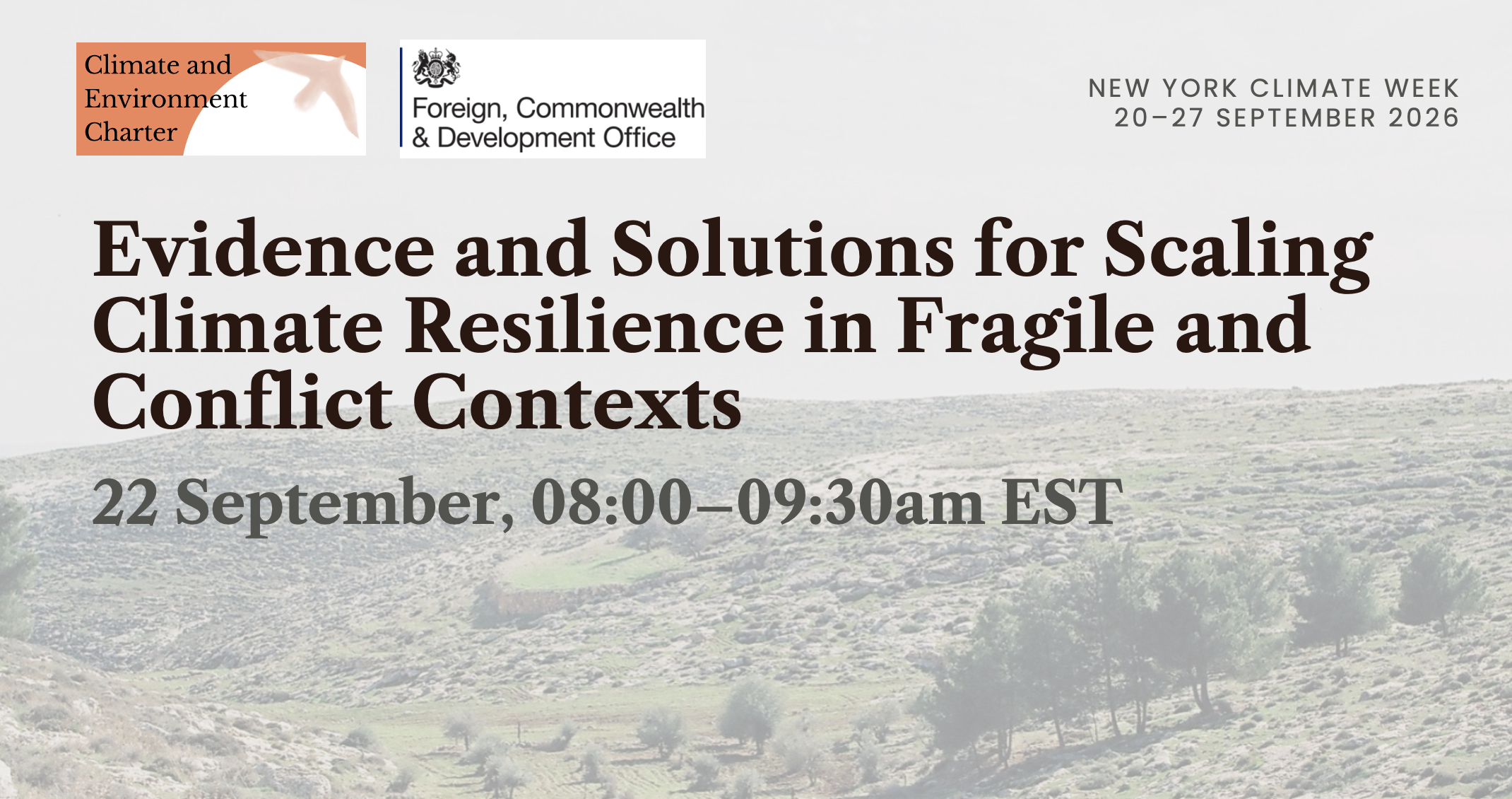 Evidence and Solutions for Scaling Climate Resilience in Fragile and Conflict Contexts