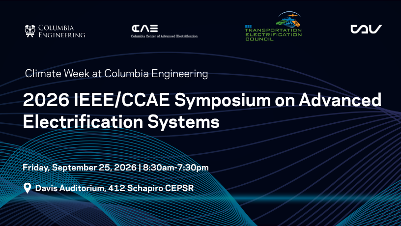 2026 IEEE/CCAE Symposium on Advanced Electrification Systems