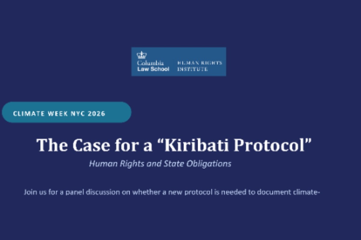 The Case for a Kiribati Protocol: Human Rights and State Obligations