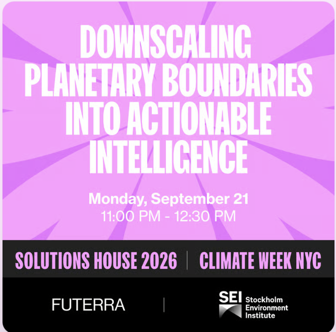 Downscaling planetary boundaries into actionable intelligence
