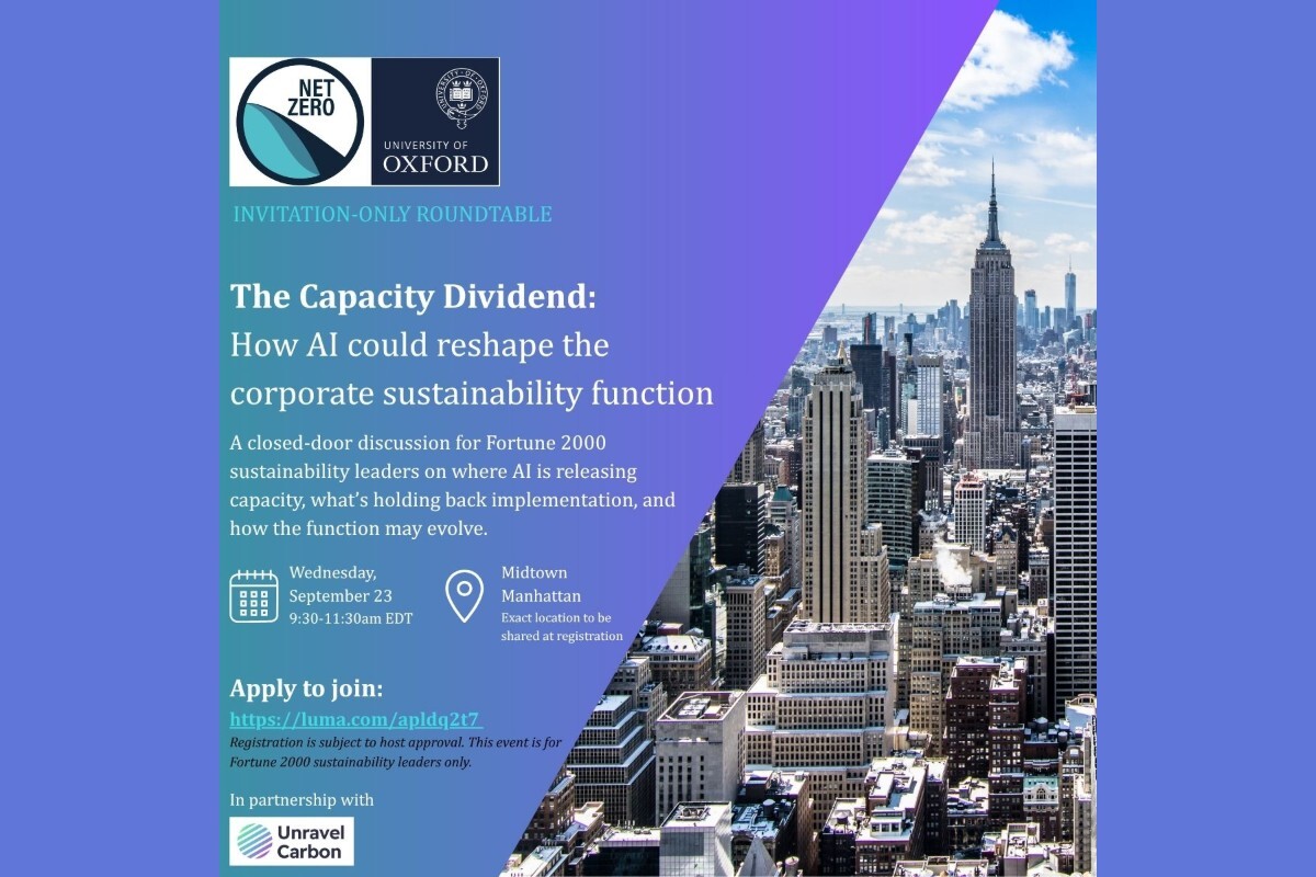 The Capacity Dividend: How AI could reshape the corporate sustainability function
