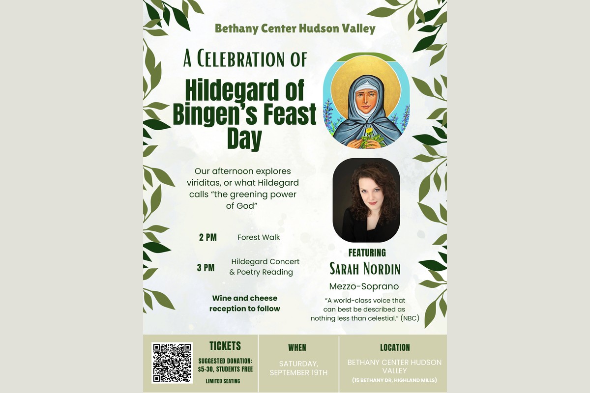 Celebrate the Environmental Vision of Hildegard of Bingen: An Afternoon of Music, Poetry & Nature
