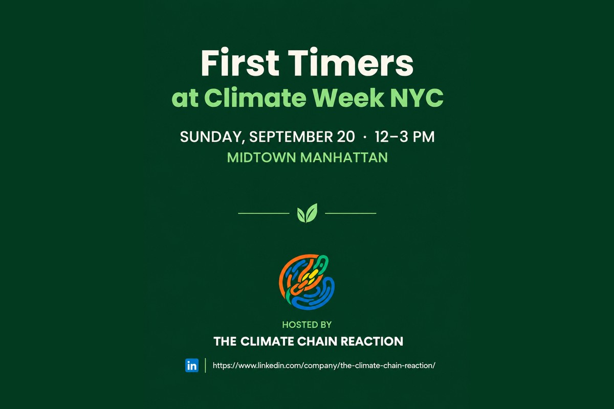 First Timers at Climate Week NYC