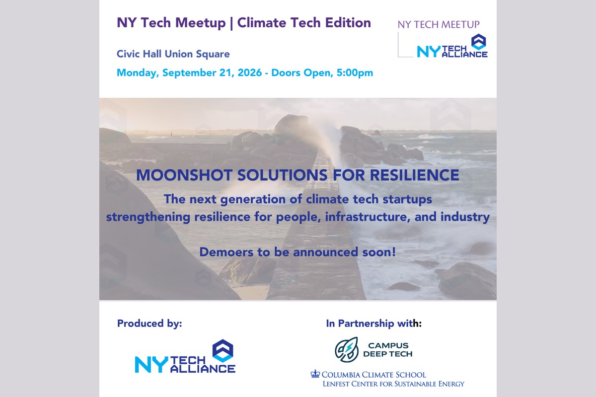 NY Tech Meet Up: Climate Tech Edition