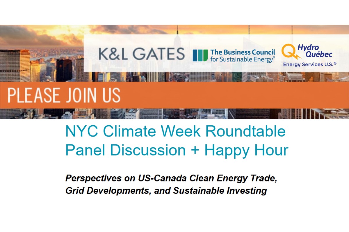 Perspectives on US-Canada Clean Energy Trade, Grid Developments, and Sustainable Investing