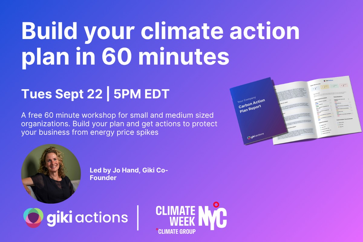 Build your Climate Action Plan in 60 minutes