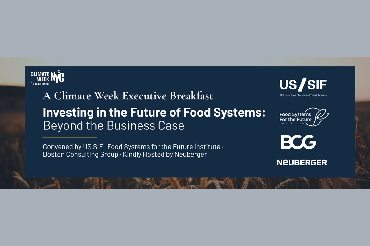 Investing in the Future of Food Systems: Beyond the Business Case