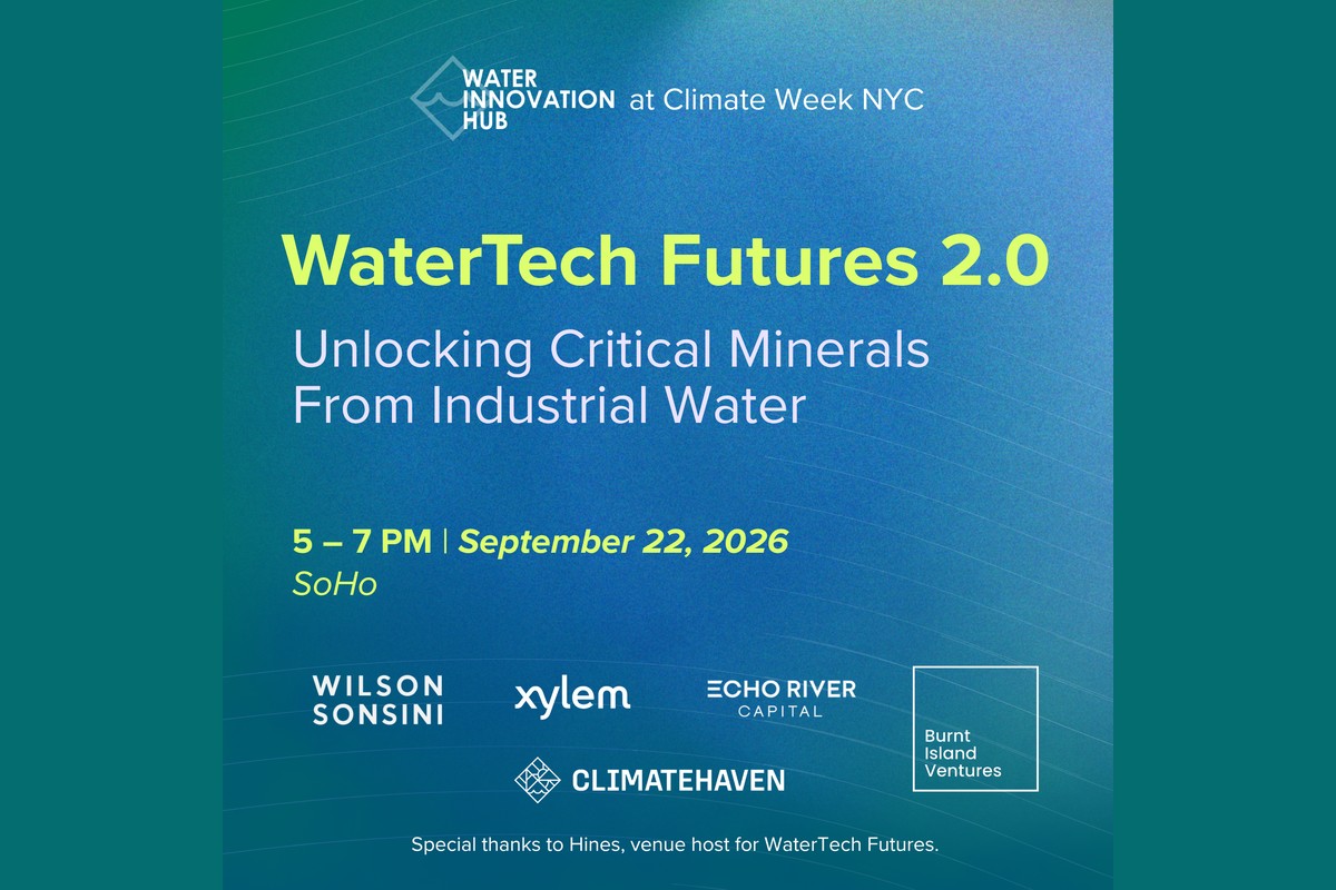 WaterTech Futures 2.0: Unlocking Critical Minerals From Industrial Water
