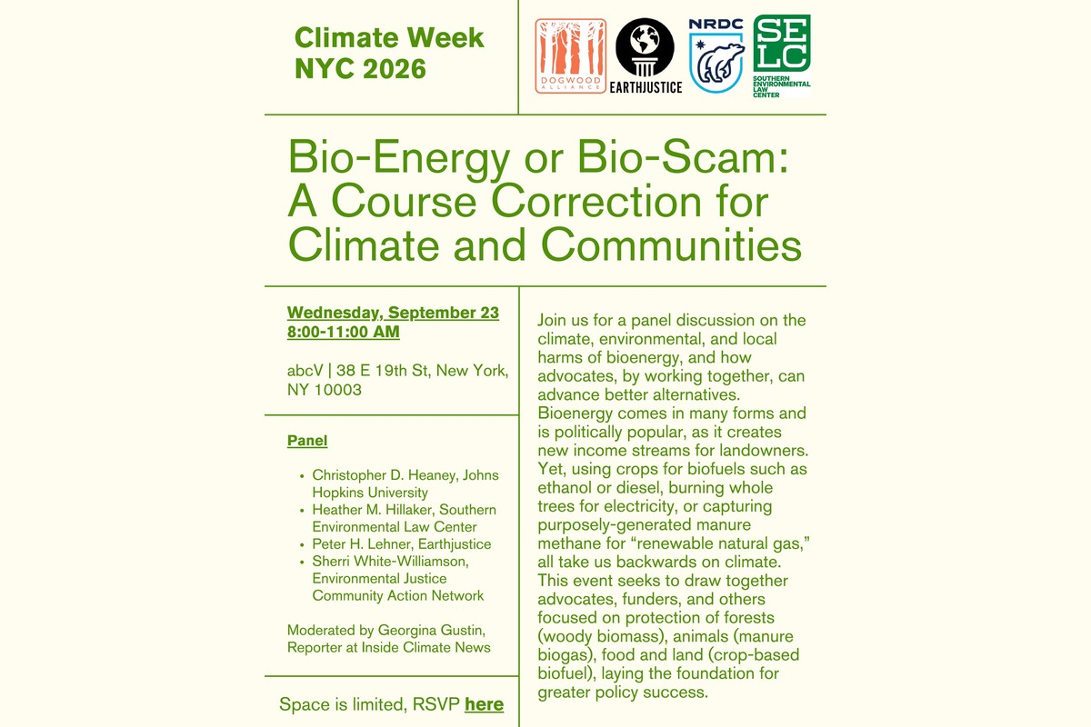 Bio-Energy or Bio-Scam: A Course Correction for Climate and Communities