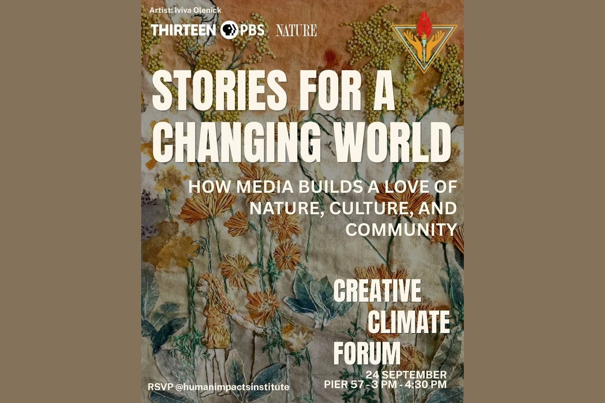 Creative Climate Forum IN CONVERSATION - Stories for a Changing World: How Media Builds a Love of Nature, Culture, and Community