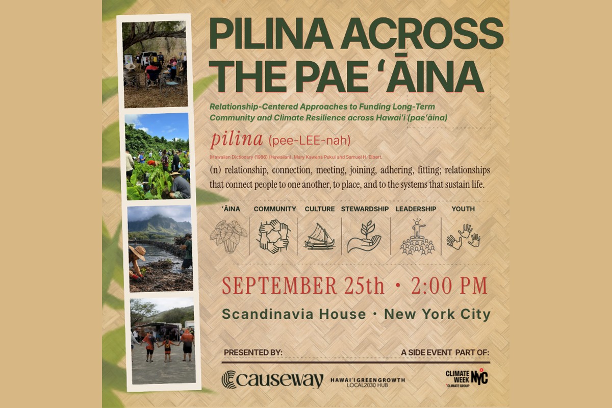 Pilina Across the Pae'āina: A Climate Week Gathering
