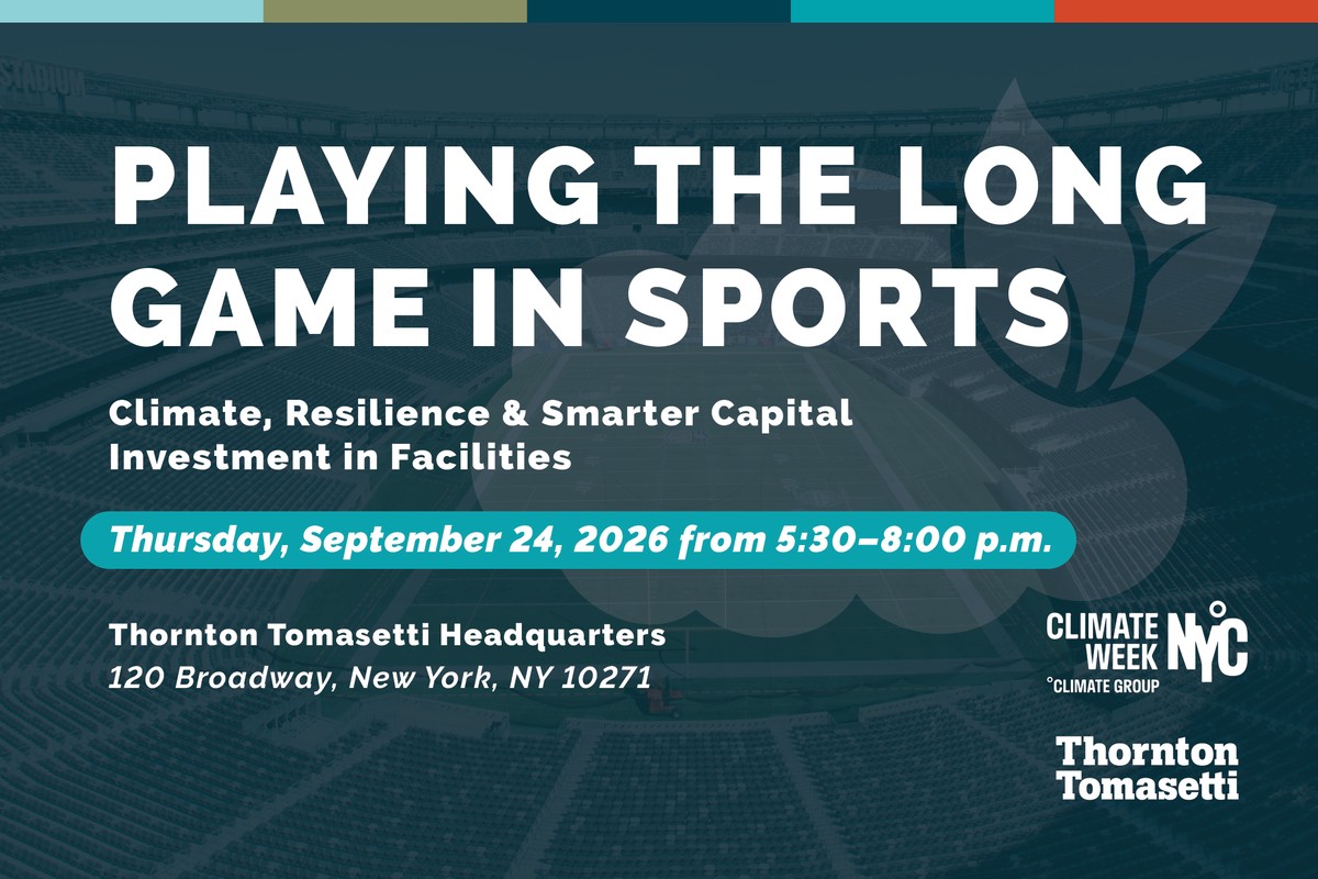 Playing the Long Game in Sports: Climate, Resilience, and Smarter Capital Investment
